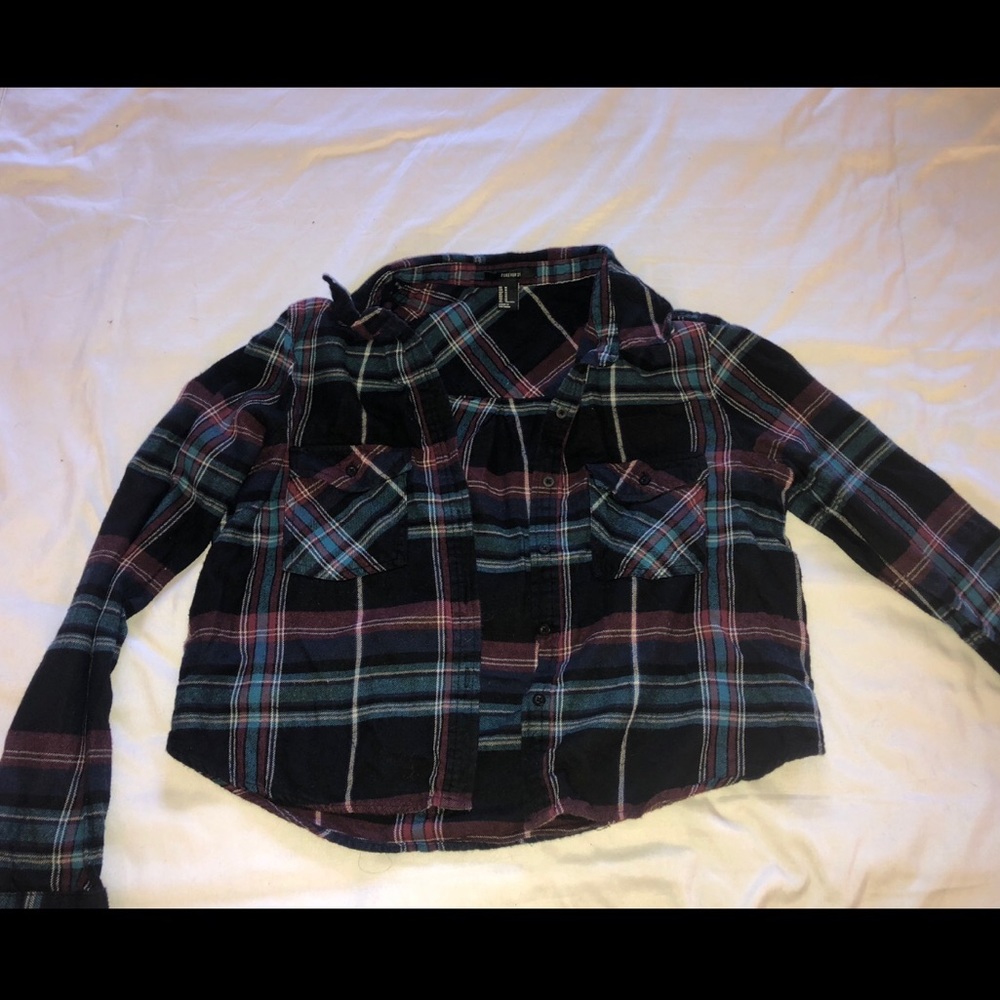 Crop flannel